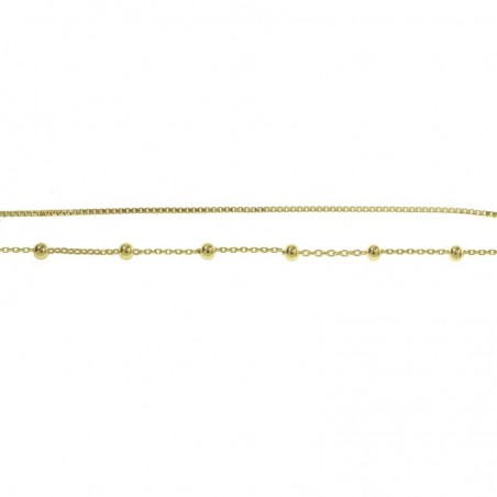 Collar doble dorado Plata de Ley - Karissma