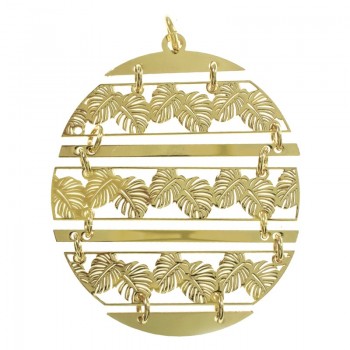 Collar hojas dorado Plata de Ley - Karissma 2