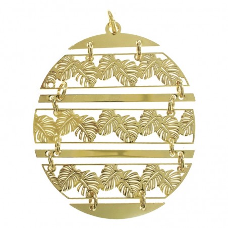 Collar hojas dorado Plata de Ley - Karissma