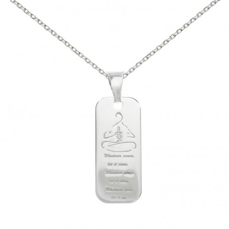 Collar Zen con mensaje Plata de Ley - Karissma