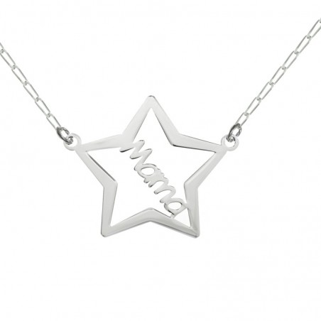 Collar estrella Mamá Plata de Ley - Karissma