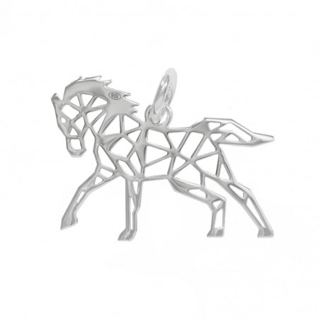 Collar caballo geométrico Plata de Ley - Karissma