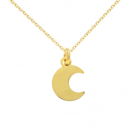 Collar luna dorada XS Plata de Ley - Karissma