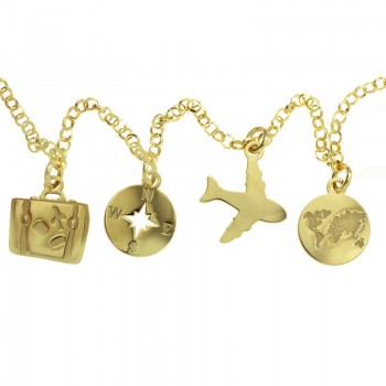 Pulsera abalorios viajes Plata de Ley | Karissma 2