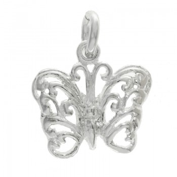 Colgante mariposa mini espirales Plata de Ley - Karissma