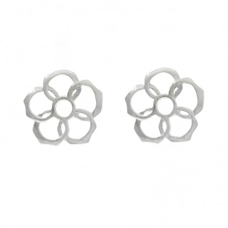Pendientes flor calada Plata de Ley - Karissma