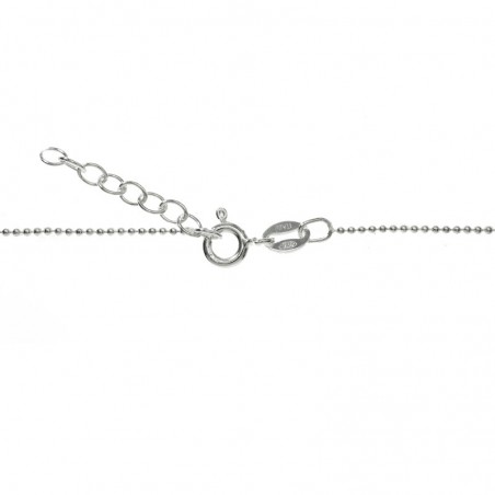 Cadena ajustable bolitas Plata de Ley 925 | Karissma