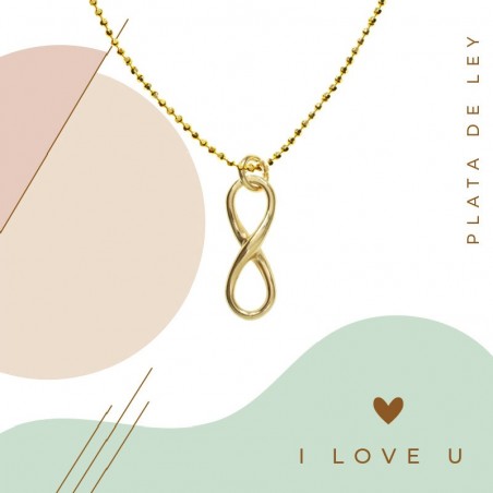 Collar con mensaje infinito