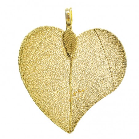 Collar corazón de hoja Plata de Ley 925