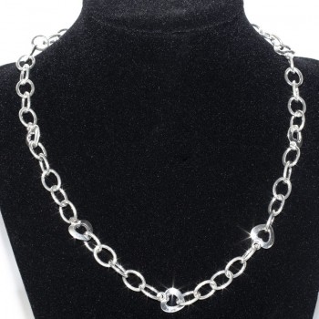 Colgante cadena Love corazones Plata de Ley