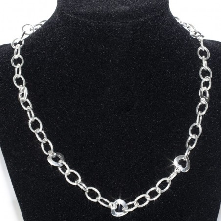 Colgante cadena Love corazones Plata de Ley