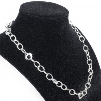 Colgante cadena Love corazones Plata de Ley 2