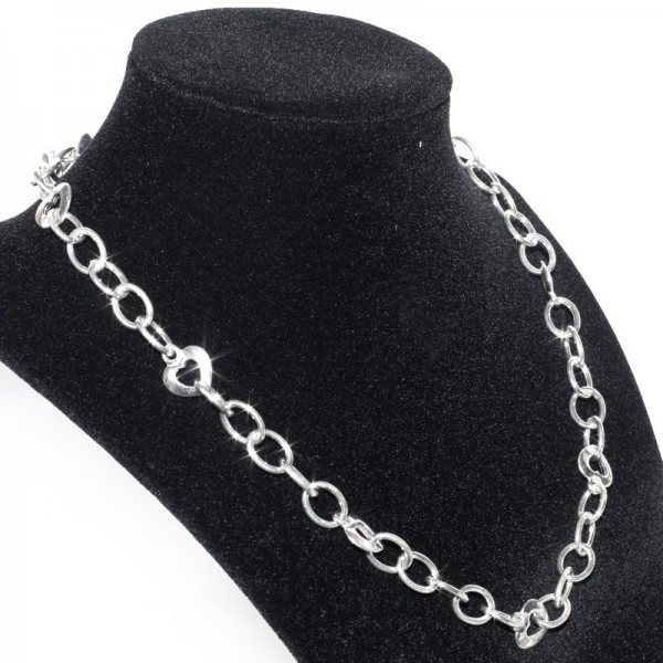 Colgante cadena Love corazones Plata de Ley