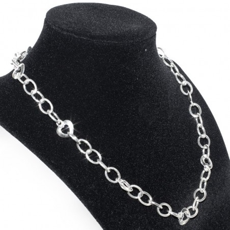 Colgante cadena Love corazones Plata de Ley