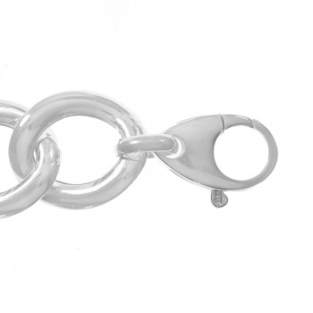 Pulsera XXL Plata de Ley 925 calabrote negro - Karissma 2