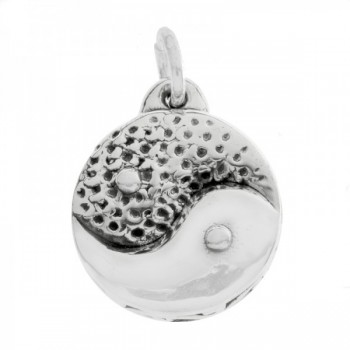 Collar Yin-Yang electroforma Plata de Ley 925 2