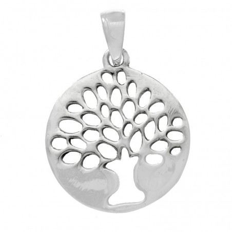 Collar con mensaje árbol de la vida minimalista