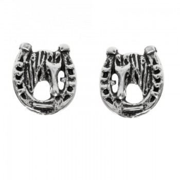 Pendientes herradura Plata de Ley 925