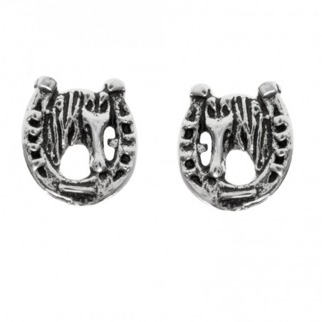 Pendientes herradura Plata de Ley 925