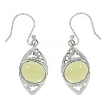 Pendientes ojo de citrino Plata de Ley