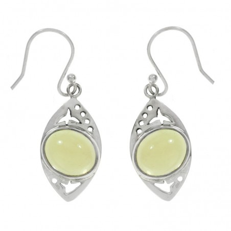 Pendientes ojo de citrino Plata de Ley