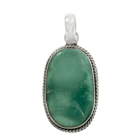 Colgante Turquesa XL oval Plata de Ley - Joyería Karissma