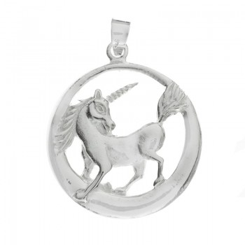 Colgante unicornio Plata de Ley 925