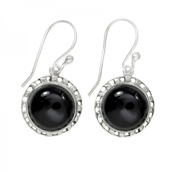 Pendientes con ónix o turquesa Plata de Ley