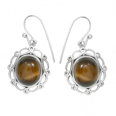 Pendientes largos filigranas Plata de Ley 925