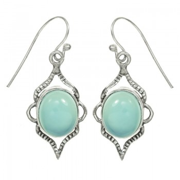 Pendientes calcedonia azul Plata de Ley 925 - Karissma 2
