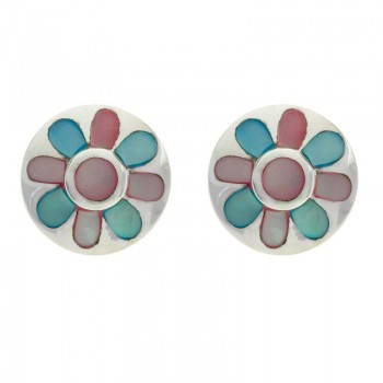 Pendientes flor Plata de Ley - Karissma