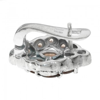 Mini pendientes cangrejo pequeño Plata de Ley 925 2