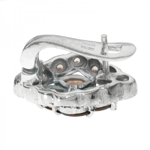 Mini pendientes cangrejo pequeño Plata de Ley 925