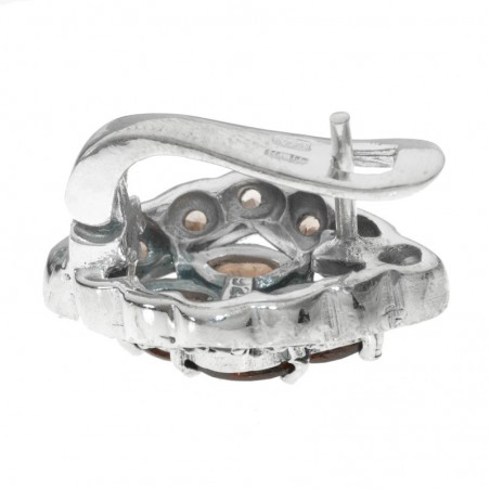 Mini pendientes cangrejo pequeño Plata de Ley 925