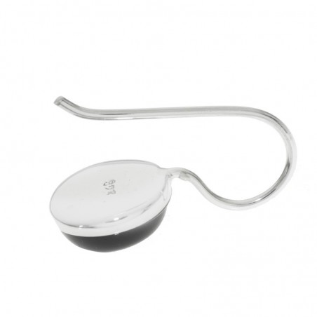 Pendientes ónix redondo Plata de Ley 925