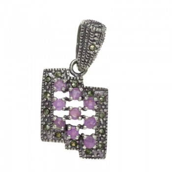 Colgante vintage escalonado Plata de Ley 925