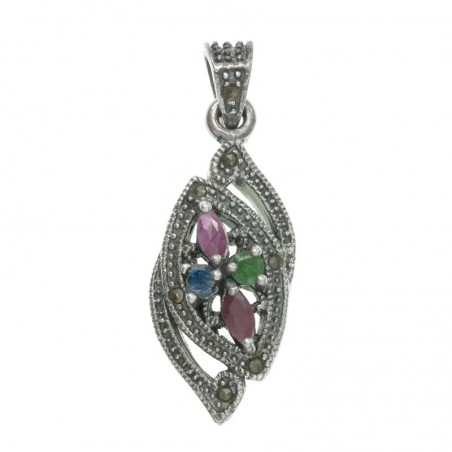 Colgante vintage piedras preciosas - Karissma