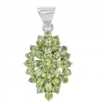 Colgante monocolor de piedras preciosas Plata de Ley 925 2