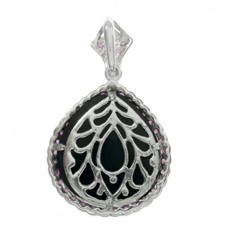 Colgante camafeo gota Plata de Ley 925