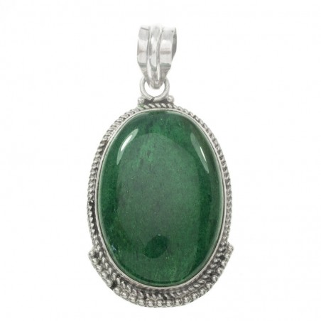 Colgante ágata verde Plata de Ley - Karissma