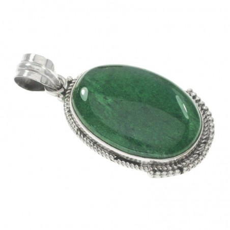 Colgante ágata verde Plata de Ley - Karissma