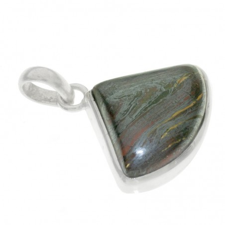 Colgante triángulo ágata Plata de Ley - Karissma