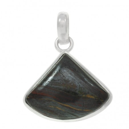 Colgante triángulo ágata Plata de Ley - Karissma