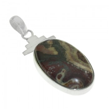 Colgante étnico ágata Plata de Ley 2