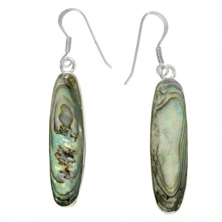 Pendientes nácar avalon Plata de Ley