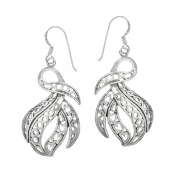 Pendientes étnicos Plata de Ley 925 envejecida