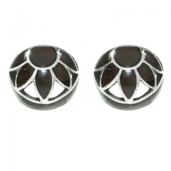Pendientes flor de coco Plata de Ley | Outlet joyas