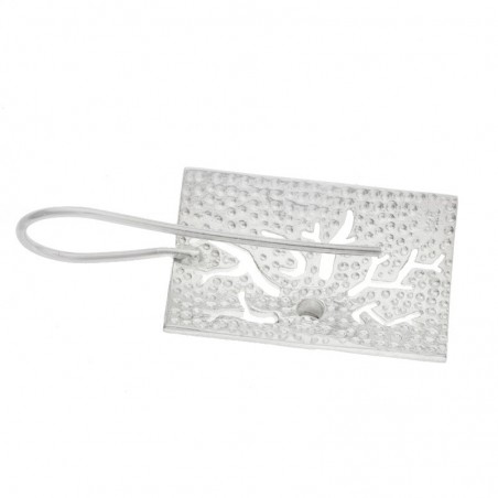 Pendientes rectángulo calado Plata de Ley