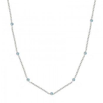 Collar 9 circonitas Plata de Ley - Karissma