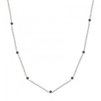 Collar 9 circonitas Plata de Ley - Karissma 2